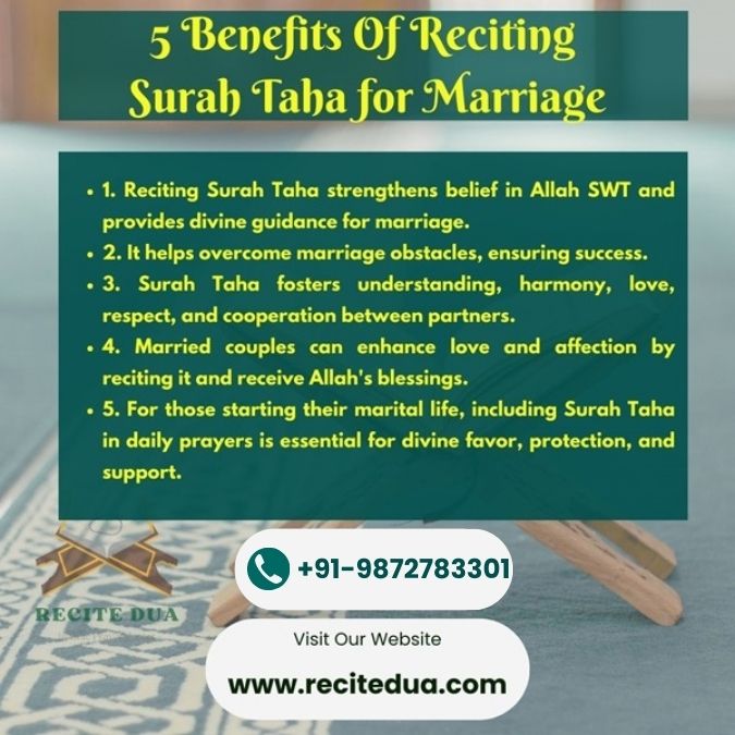 benefits of reciting surah taha for marriage