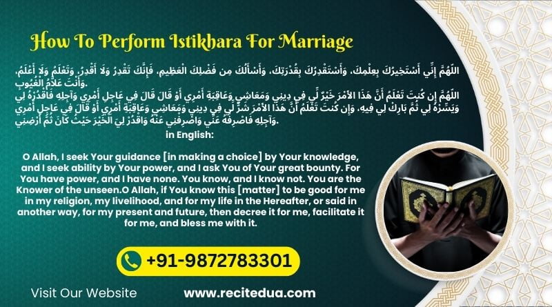 How To Perform Istikhara For Marriage